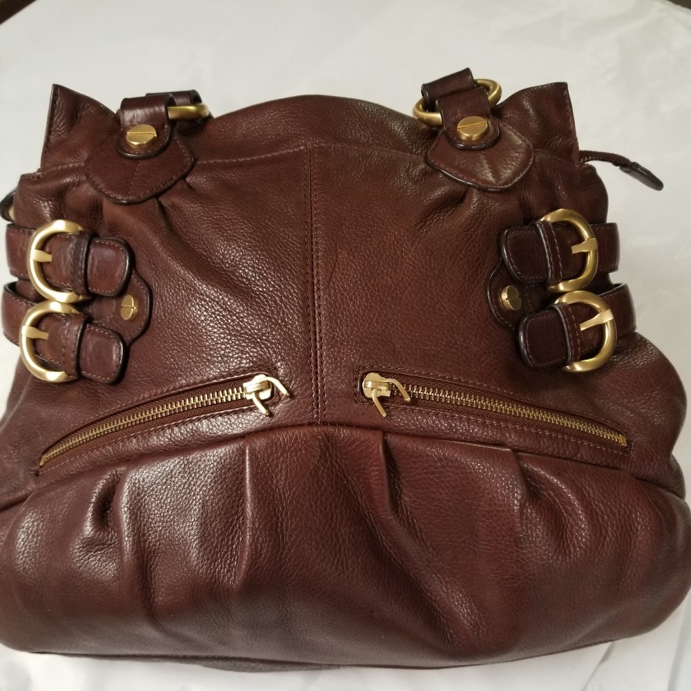 B Makowsky Brown  Leather Purse